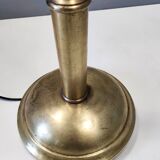 Lampadaire en laiton et aluminium verni noir, Italie