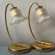 Paire de lampes Fleur vintage 80’