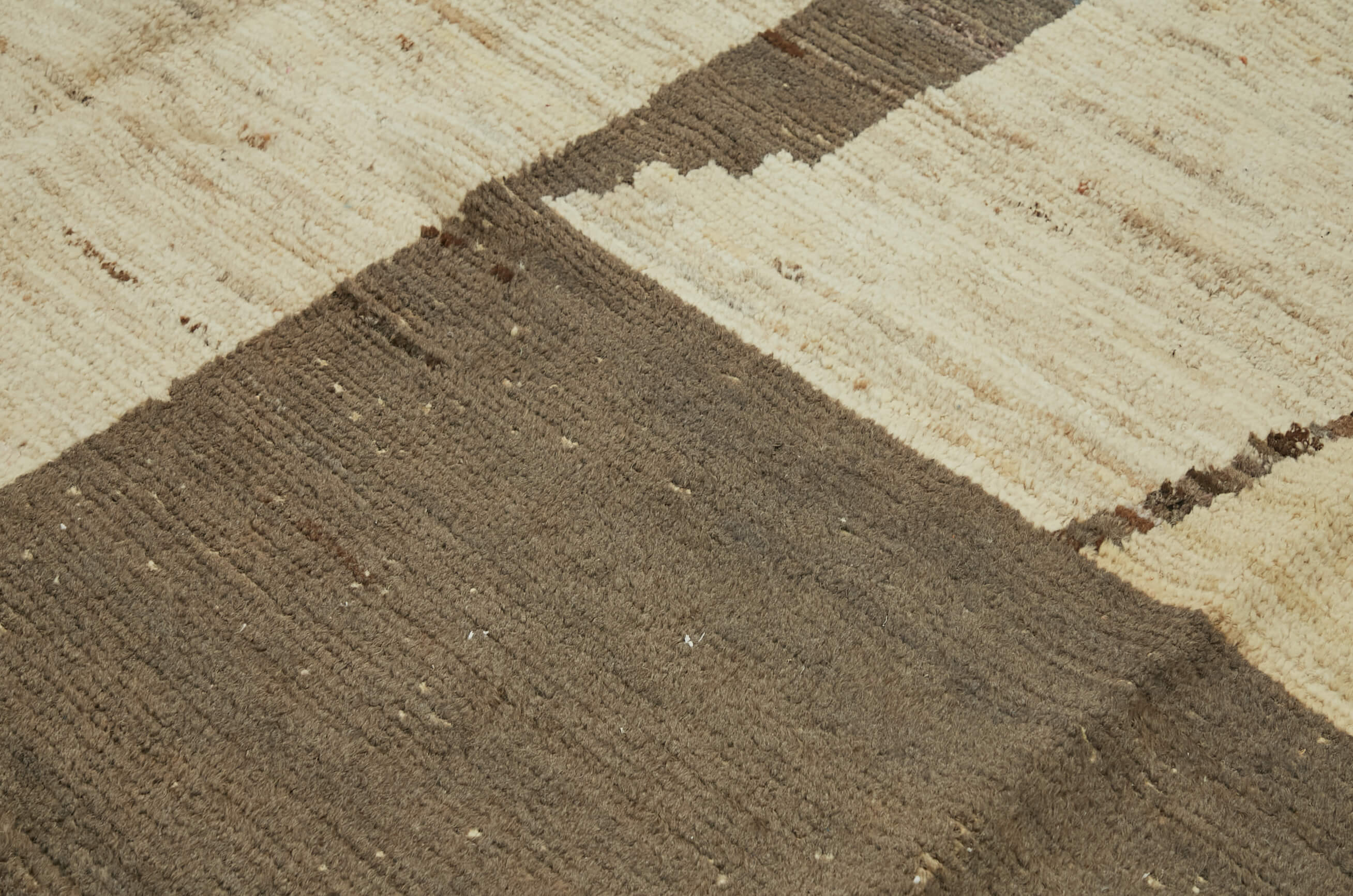 Handmade Tribal Decorative 374 cm x 523 cm Beige Wool Carpet