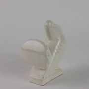 Ancient ceramic pigeon sculpture by George Ventrillon for Saint Clément.
