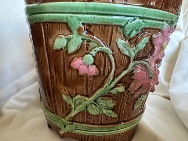 Cache pot en barbotine