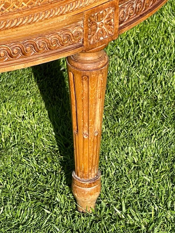 Banquette en Cannage Style Louis XVI