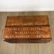 Old wooden transport trunk