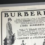 Vintage advertising to frame burberrys