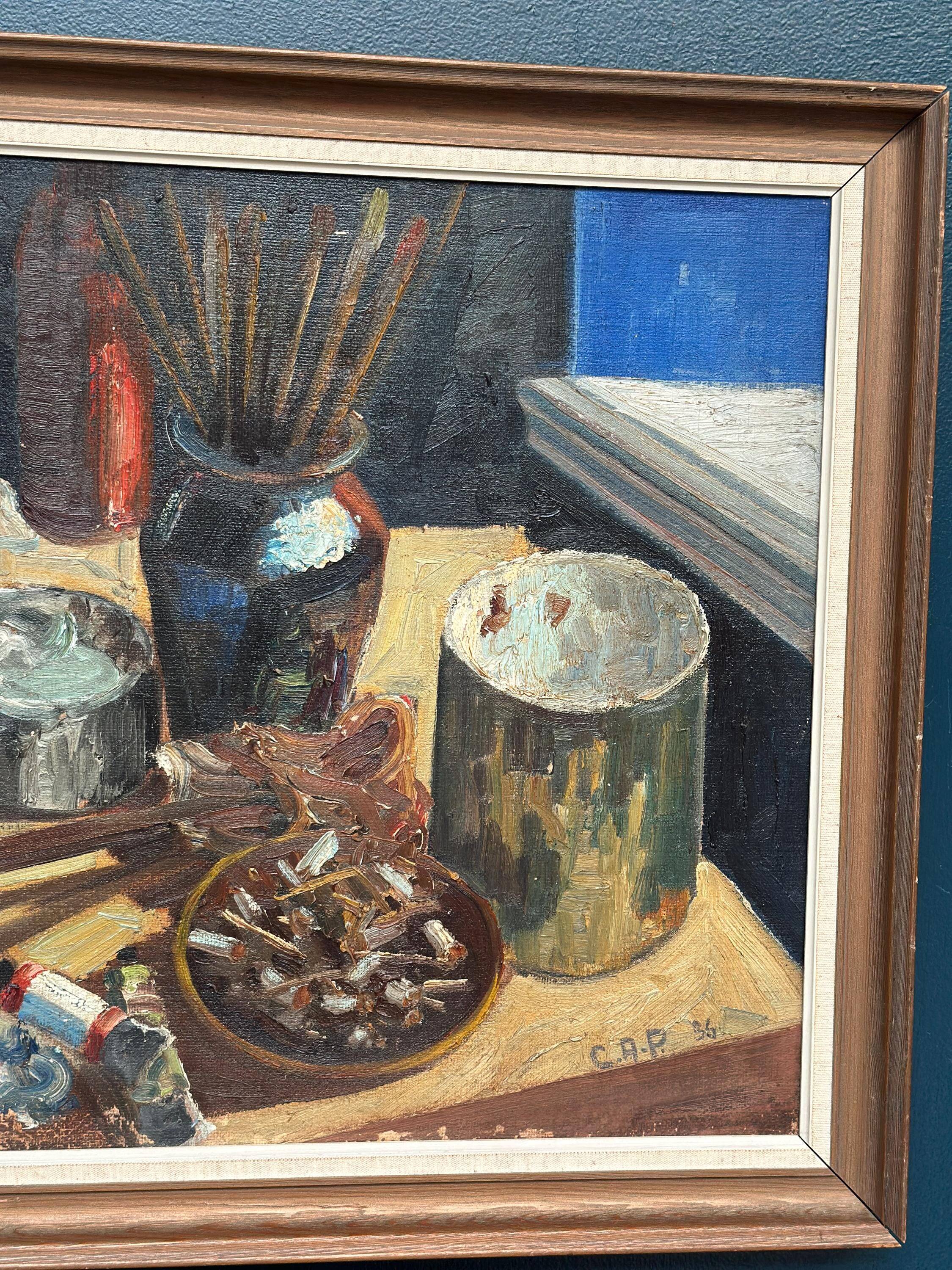 Original Swedish Oil on Canvas – “Stilleben” by C.A.P – Dated 1936 –Vintage
