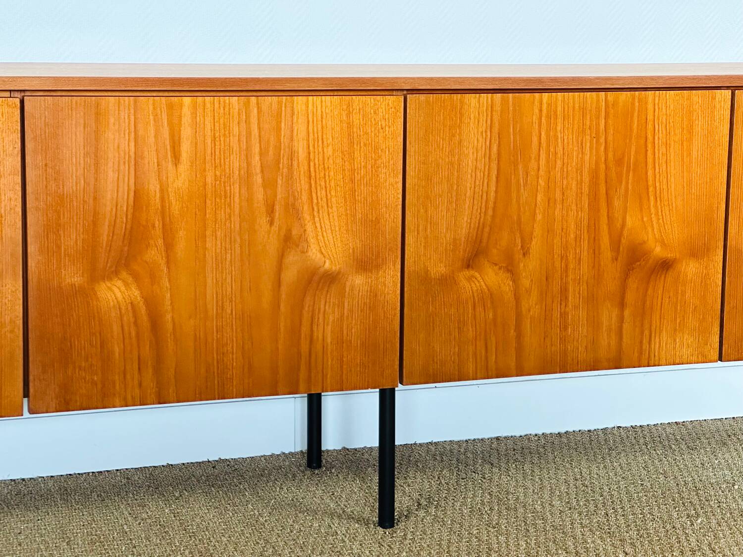 1960s minimalist Scandinavian teak sideboard