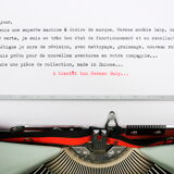 Hermes Baby green lime typewriter revised new ribbon