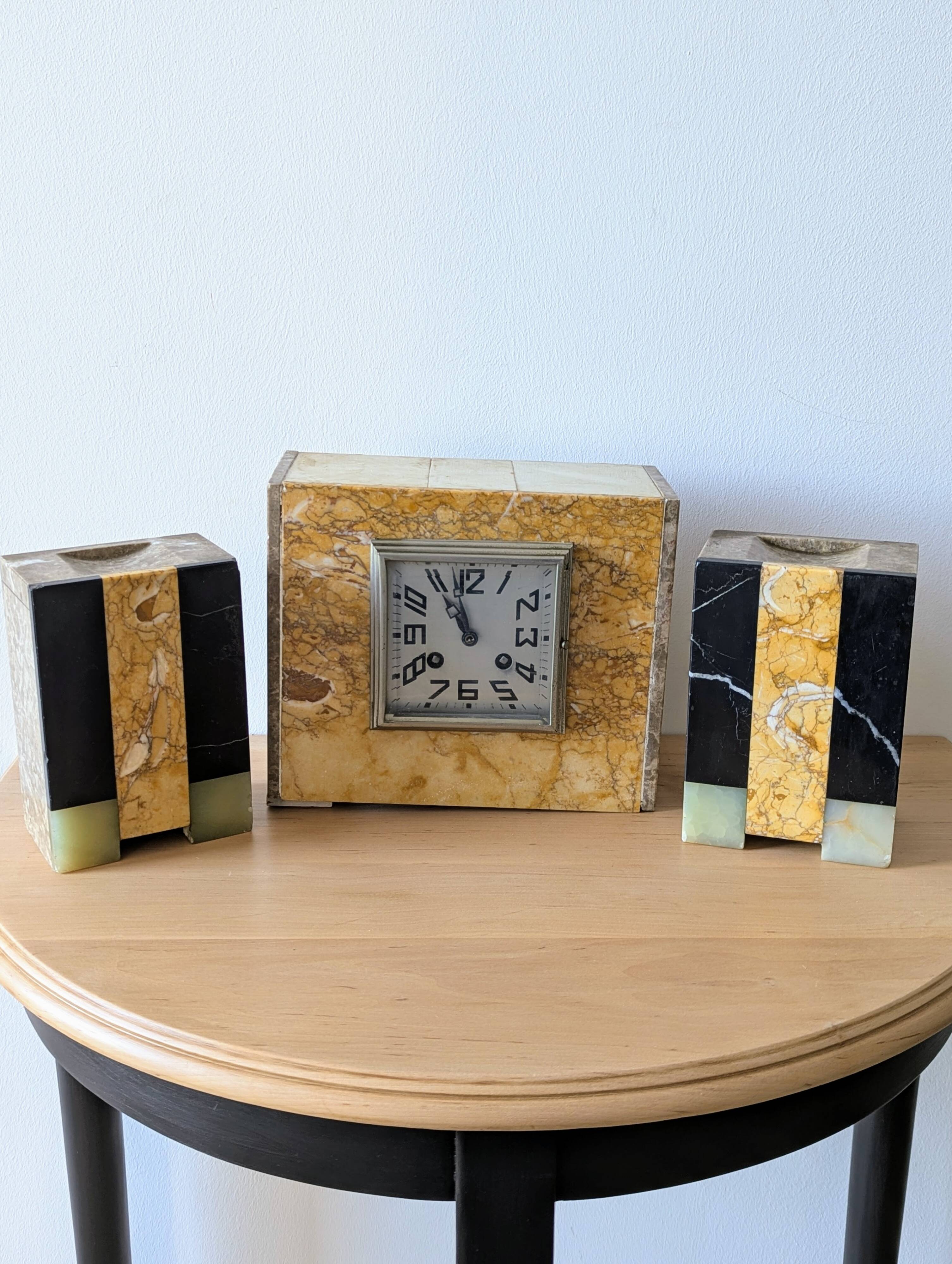 Garniture de cheminée Art déco