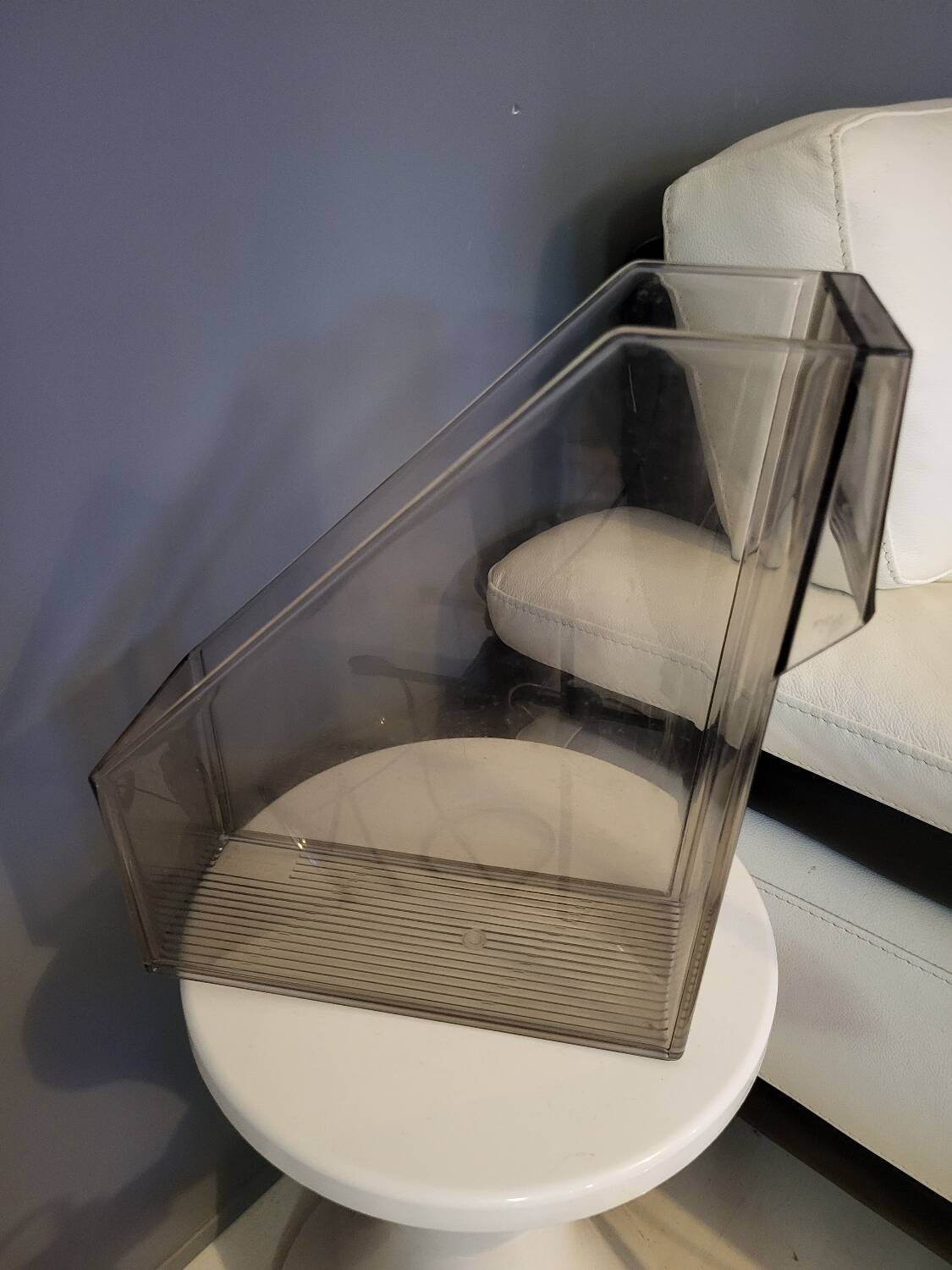 Vintage Leitz plexiglass magazine rack