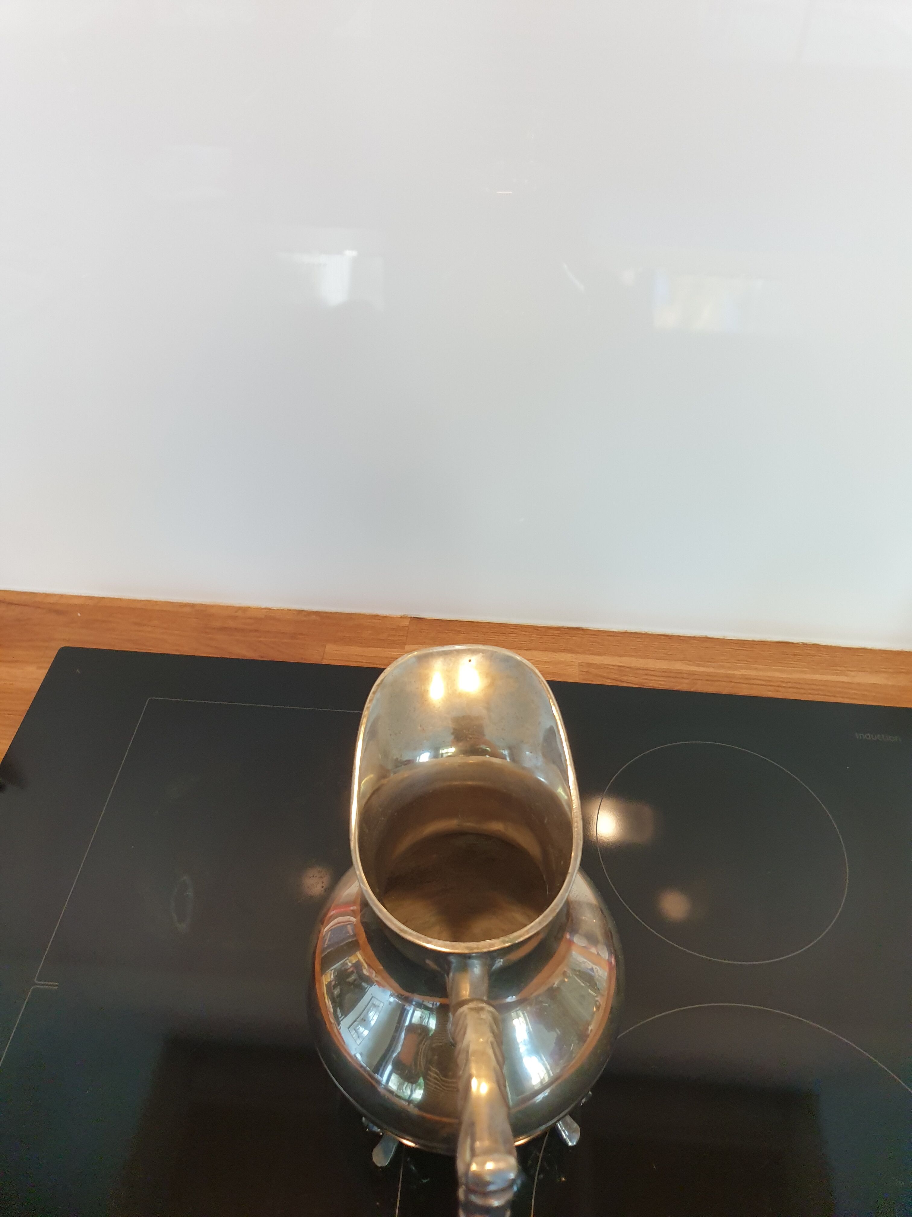 Silver metal pitcher