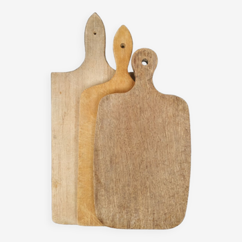 Trio of wooden cutting boards