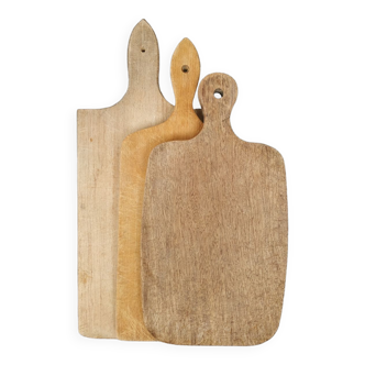 Trio de planches à découper en bois