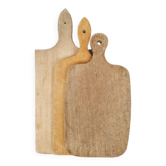 Trio of wooden cutting boards