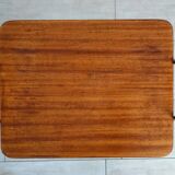 Table desserte porte-vinyles et platine vintage
