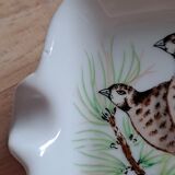 Porcelain ashtray cup with birds