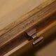 David Linley Burr walnut chest of drawers for light restoration.
