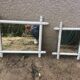 Two bamboo vintage mirrors