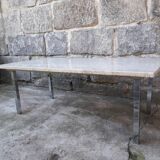 Travertine coffee table