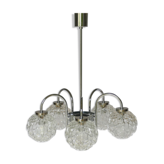 Vintage chandelier 5 modernist lights circa 1960
