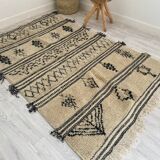 Handmade Moroccan Berber carpet 223 x 143 CM