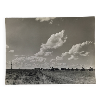 F. Schneider, Camp de forage en Algérie, années 60.  Tirage argentique NB