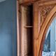Antique 3-door wardrobe with mirror
