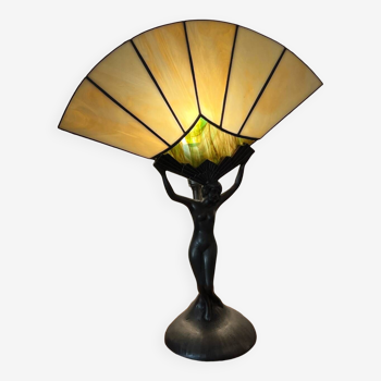 Art Nouveau “fan” lamp