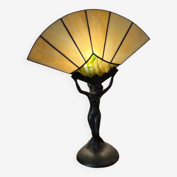 Lampe « éventail » art nouveau