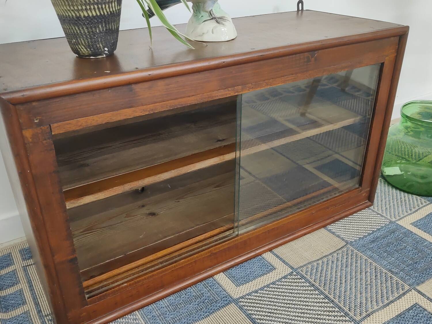 Small display case or glass wall shelf