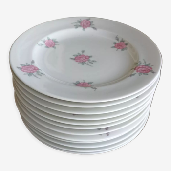 12 Limoges porcelain dessert or cookie plates by Théodore Haviland