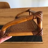 Vintage rattan shelf