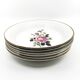 6 earthenware soup plates • L'Amandinoise • Circa 1950
