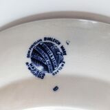 Paire d'assiettes anglaises décor bleu