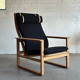 Set of 2 'BM-2254' sled chairs, Børge Mogensen, Fredericia Stolefabrik