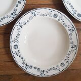 Set of 4 Badonviller soup plates