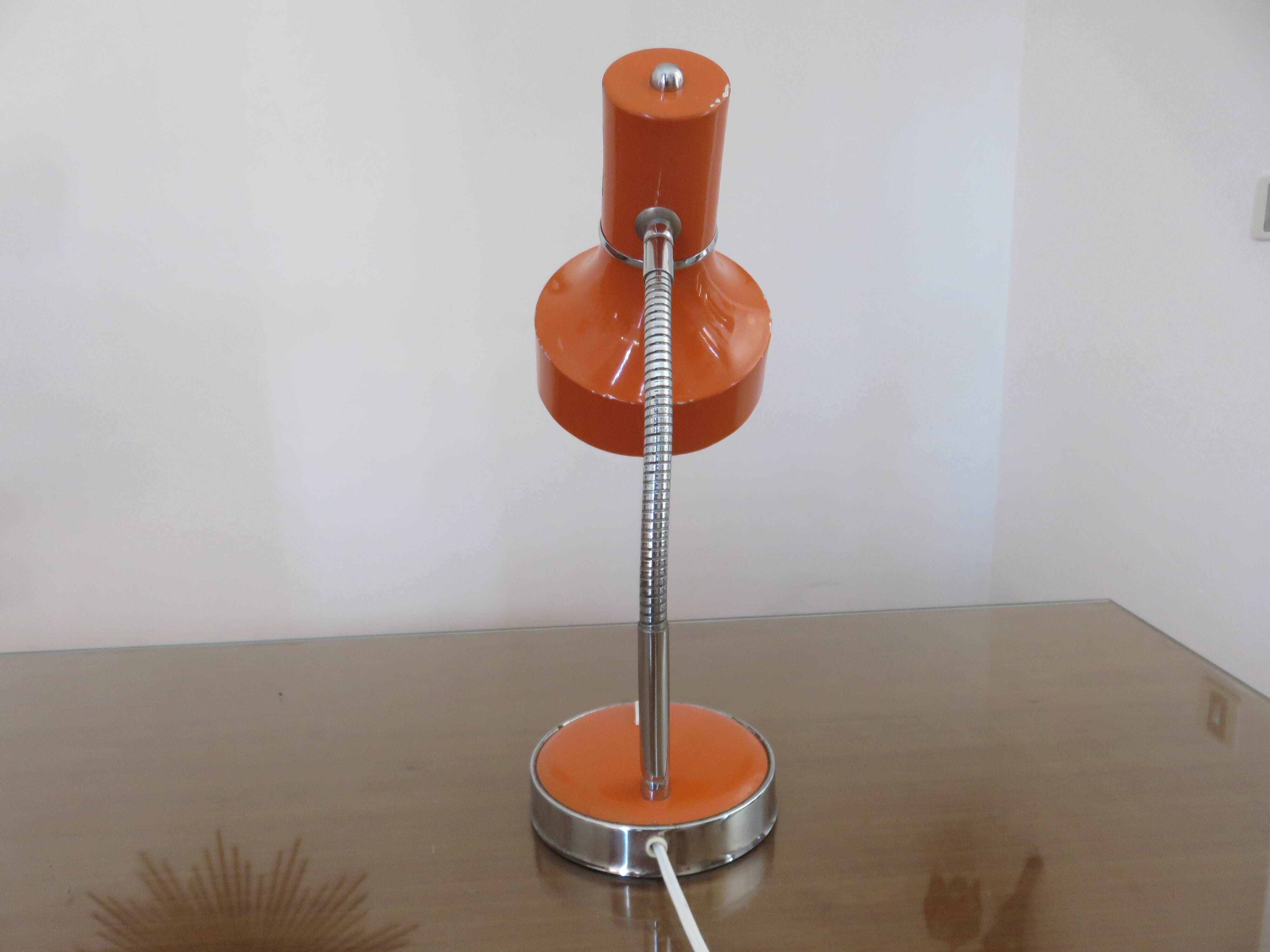Lampe Italienne orange années 70