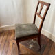 Pair of Directoire chairs in walnut, late 18th century.