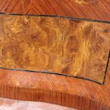 Louis XV style curved chest of drawers in marquetry