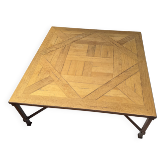 Roche Bobois "Cordoue" coffee table – Andalusian design in bleached oak