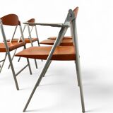 6 chaises pliantes Donald, Studio Cerri & Associati, Poltrona Frau