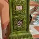 Cast iron stove and enamelled earthenware, Art Nouveau