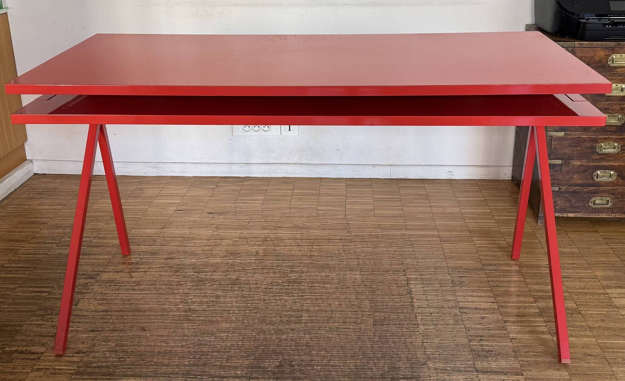 Red lacquered desk Conran Shop