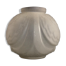 Art Deco ball vase in frosted glass. Art Deco period. France