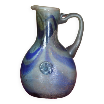 murano blown glass jug