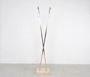 Romeo Rega brass coat rack, 1960s