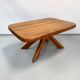 French early edition Aban T35C table in elm attributed to Pierre Chapo, 1970s