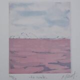 Matthieu Perramant: En route, original signed engraving