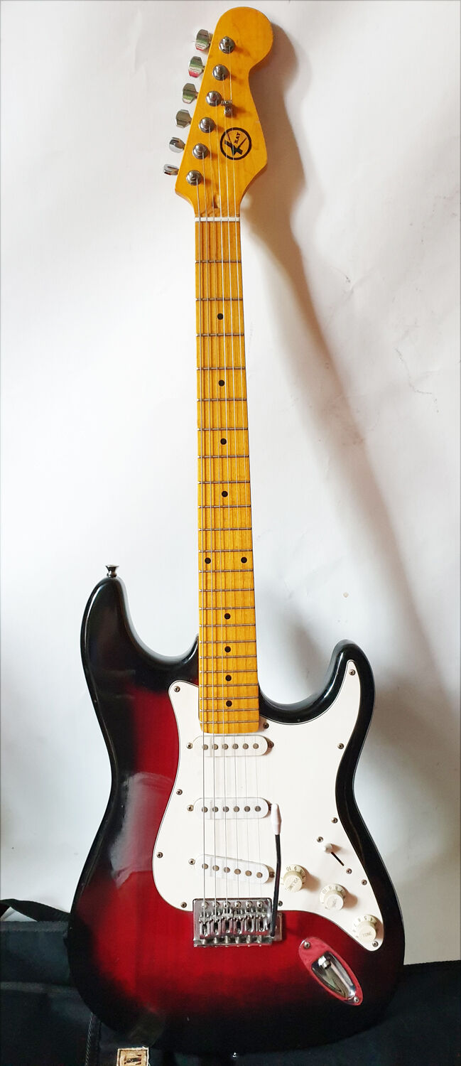 vintage guitar KAY Stratocaster cherryburst custom MIJ 1980s