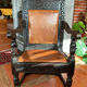 English armchair from the 17th century, Wainscot armchair.