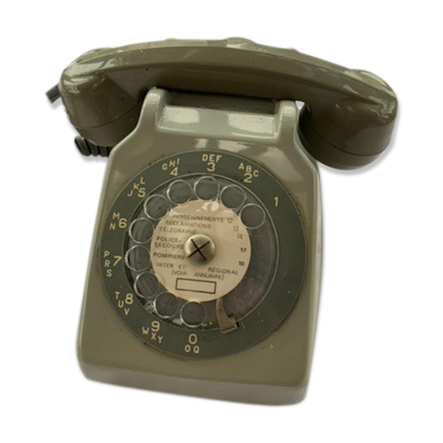 1974 socotel S63 vintage grey dial phone